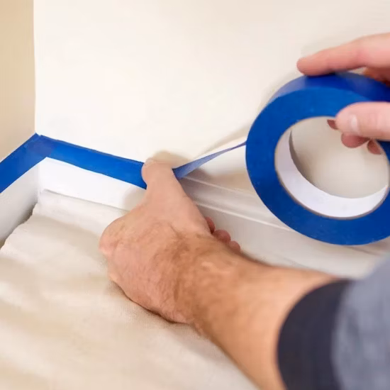 Resistência UV 14 dias sem resíduos de papel crepom adesivo pintor azul fita adesiva para pintura automotiva