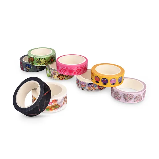 Fita decorativa Washi de animais florais de plantas verdes fofas para álbuns de recortes, diários, decoração DIY